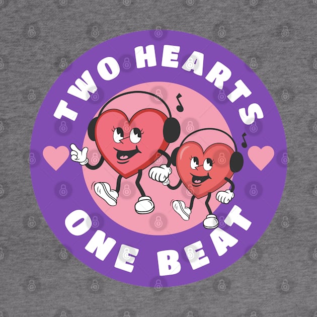 Two hearts, one beat by Epic Shirt Store